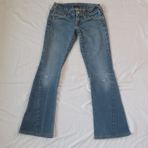 True Religion Low Rise Flare Jeans